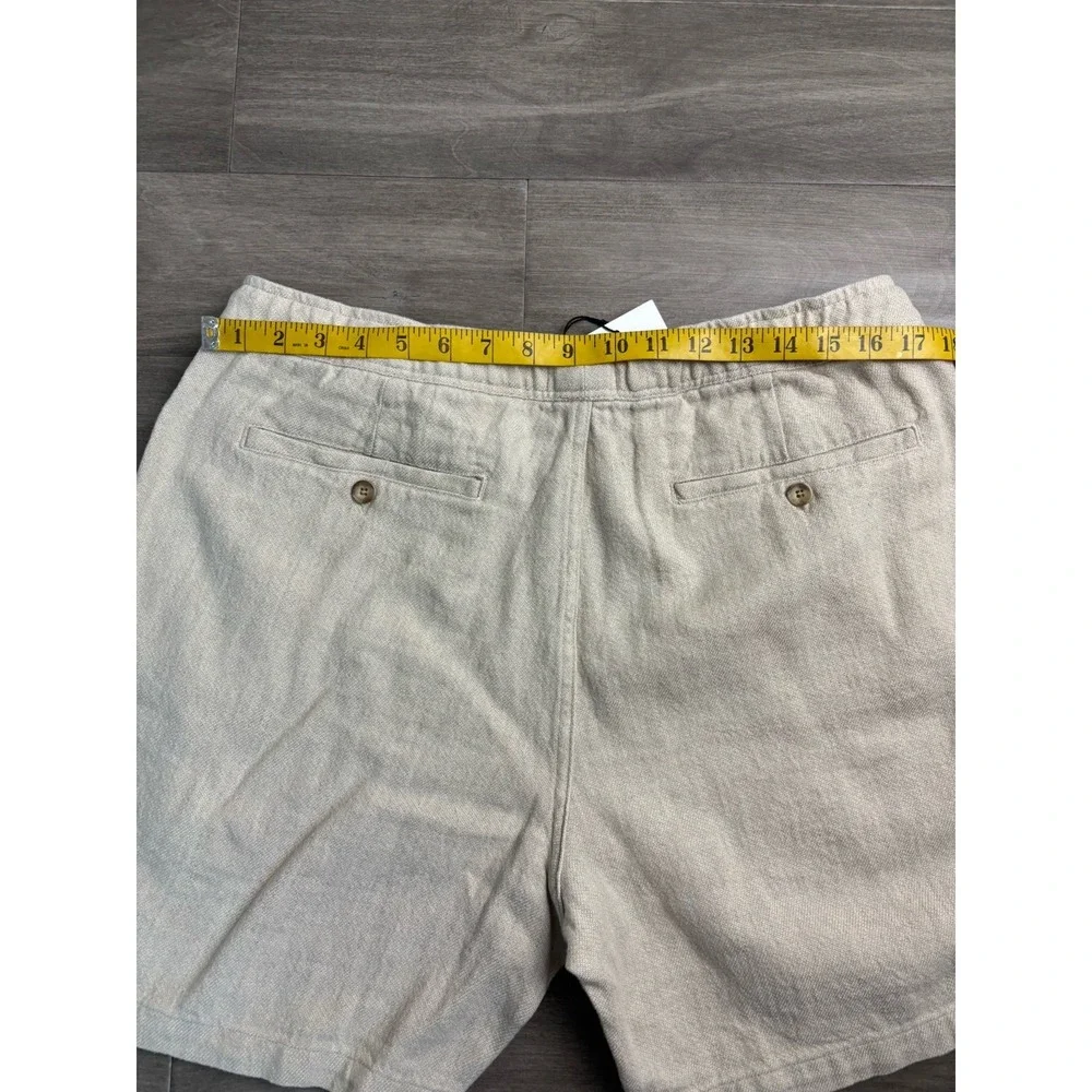 Octobre Éditions Men's Short Priam Naturel Shorts Men's Size 2xl Cotton Beige